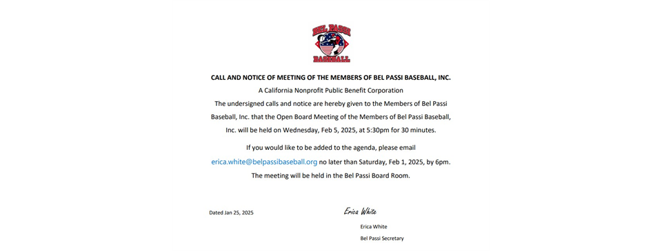 Open Board Meeting  - 03/05/25 5:30pm - 6pm