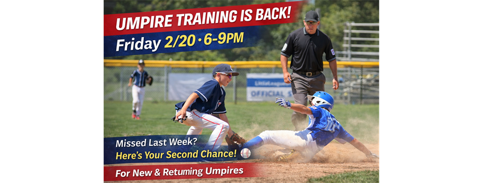 Umpire Training  Friday /